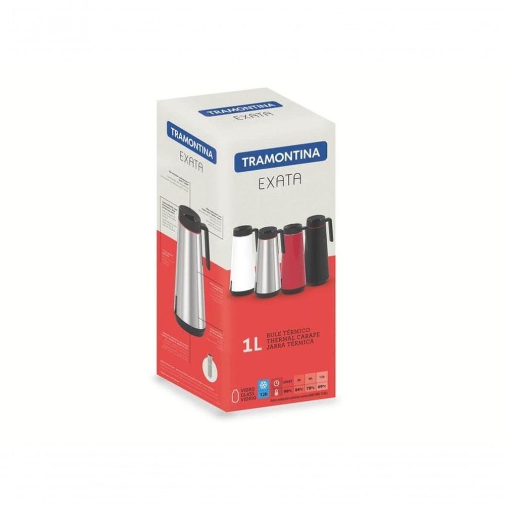 Bule Térmico Tramontina Exata Vermelho Em Aço Inox 1 L - 4