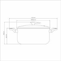 Caçarola Tramontina Milazzo Alumínio 28cm Com Revestimento Antiaderente Starflon Max Amêndoa - 2