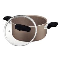 Caçarola Tramontina Milazzo Alumínio 28cm Com Revestimento Antiaderente Starflon Max Amêndoa