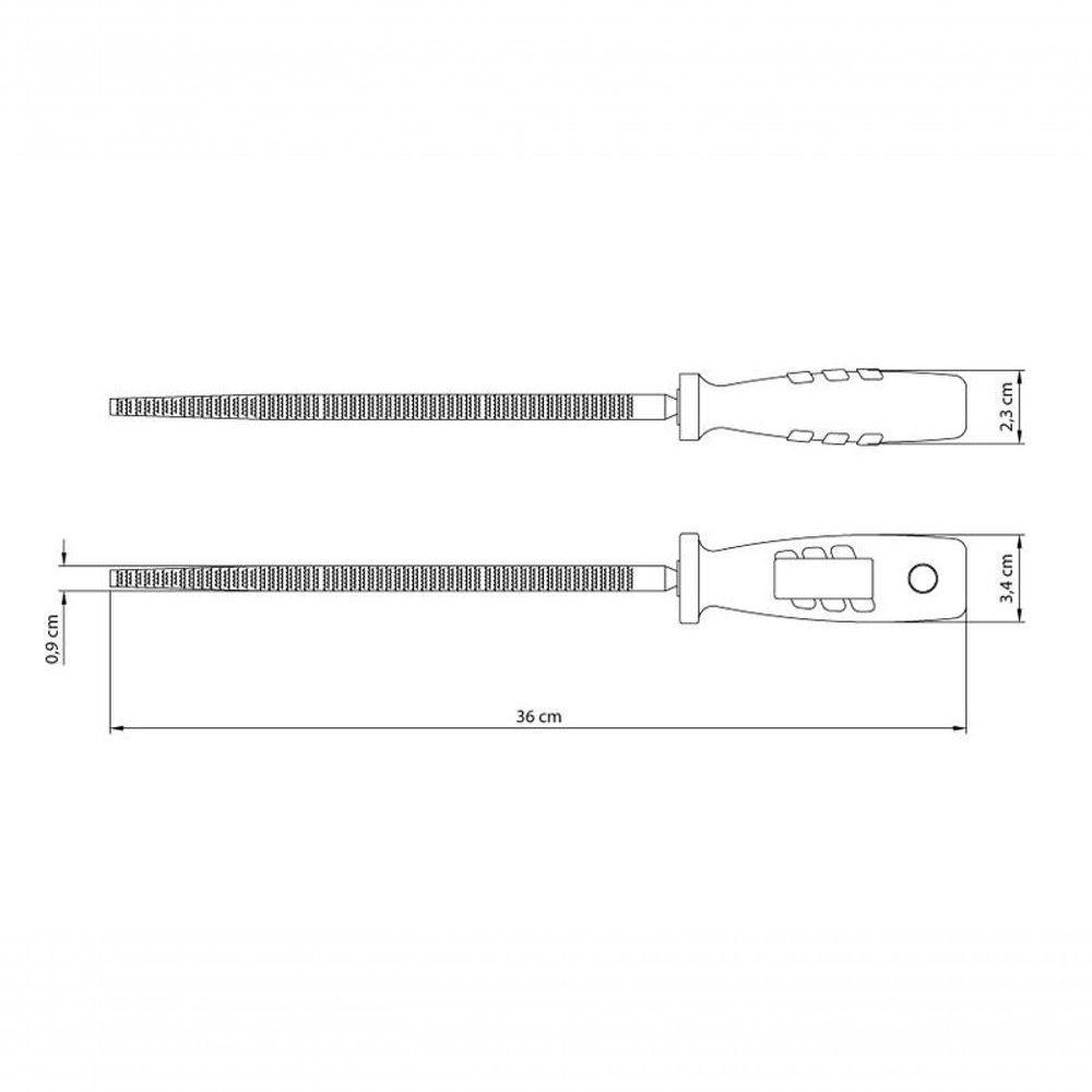 Grosa Redonda Tramontina Master 10" Em Aço Carbono Com Cabo Injetado - 2