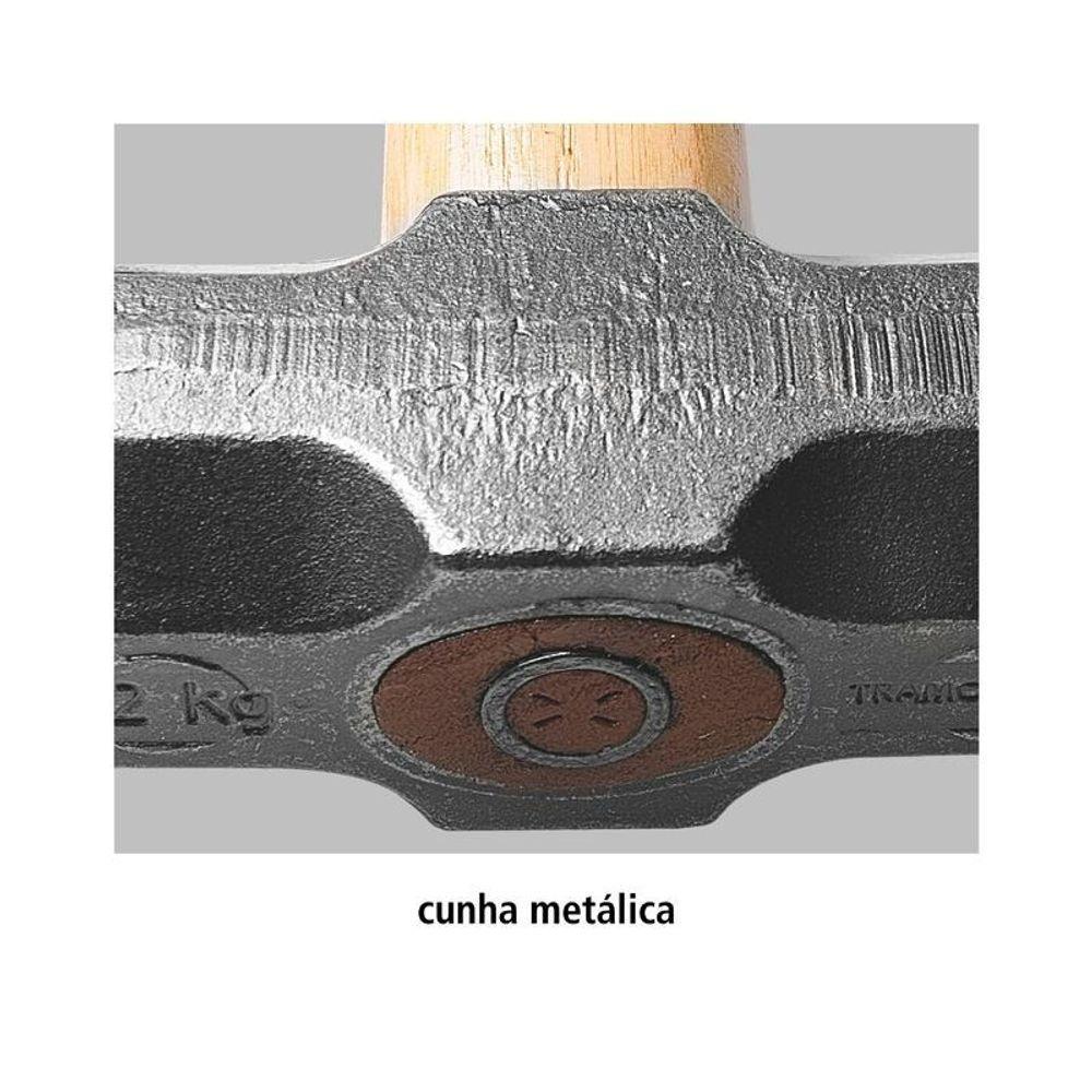 Marreta Oitavada Tramontina Master Basic 5000g Com Cabo De Madeira - 3