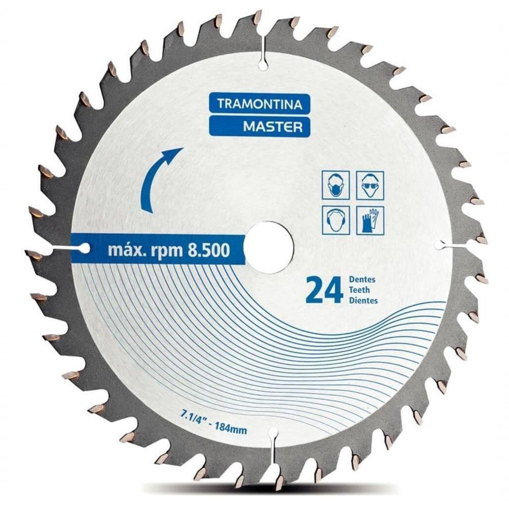 Disco De Corte Tramontina 7.1-4" 24 Dentes Master Para Serra Circular - 1