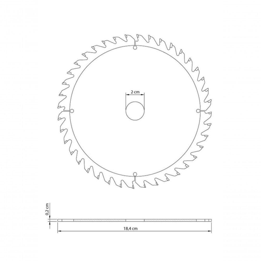 Disco De Corte Tramontina 7.1-4" 24 Dentes Master Para Serra Circular - 2