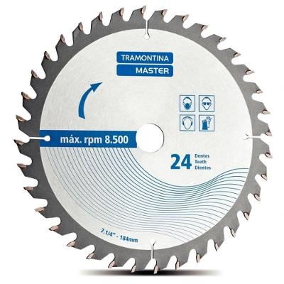 Disco De Corte Tramontina 7.1-4" 24 Dentes Master Para Serra Circular