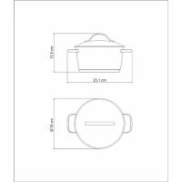 Caçarola Funda 16cm Tramontina Allegra Em Aço Inox
