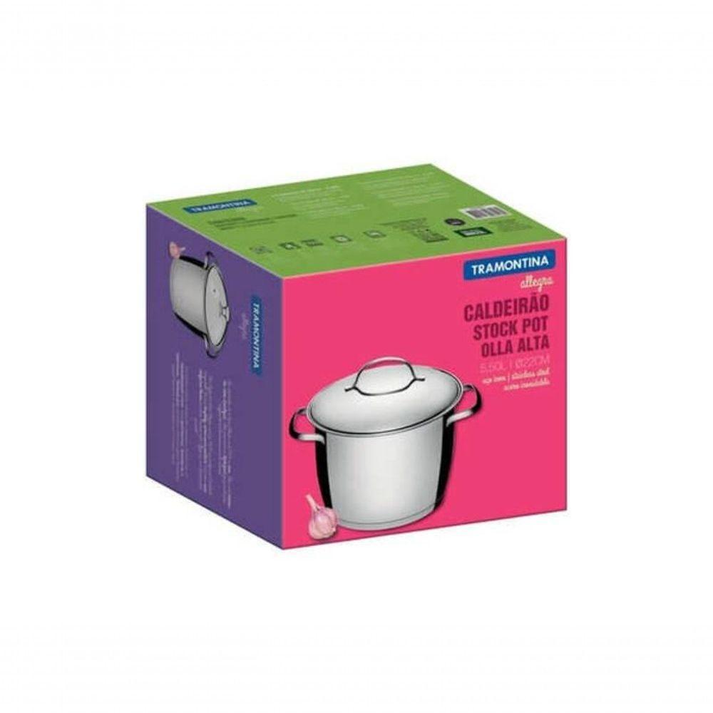 Caldeirão 22cm Tramontina Allegra Em Aço Inox - 2