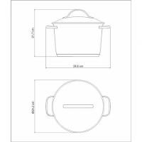 Caldeirão 22cm Tramontina Allegra Em Aço Inox - 3