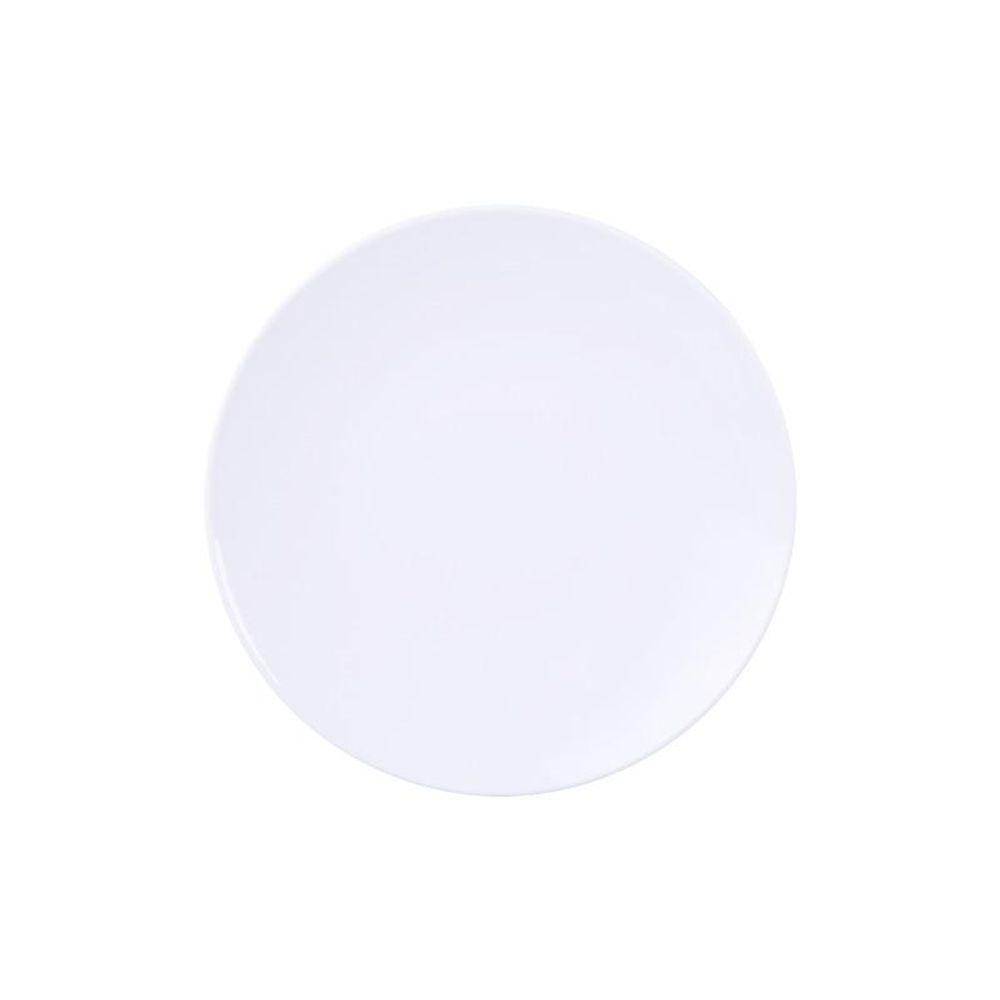 Prato Sobremesa Tramontina Paula Em Porcelana Branca 23cm - 1