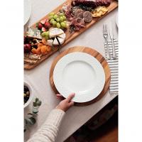 Sousplat Tramontina Redondo Em Madeira Teca 33cm - 2