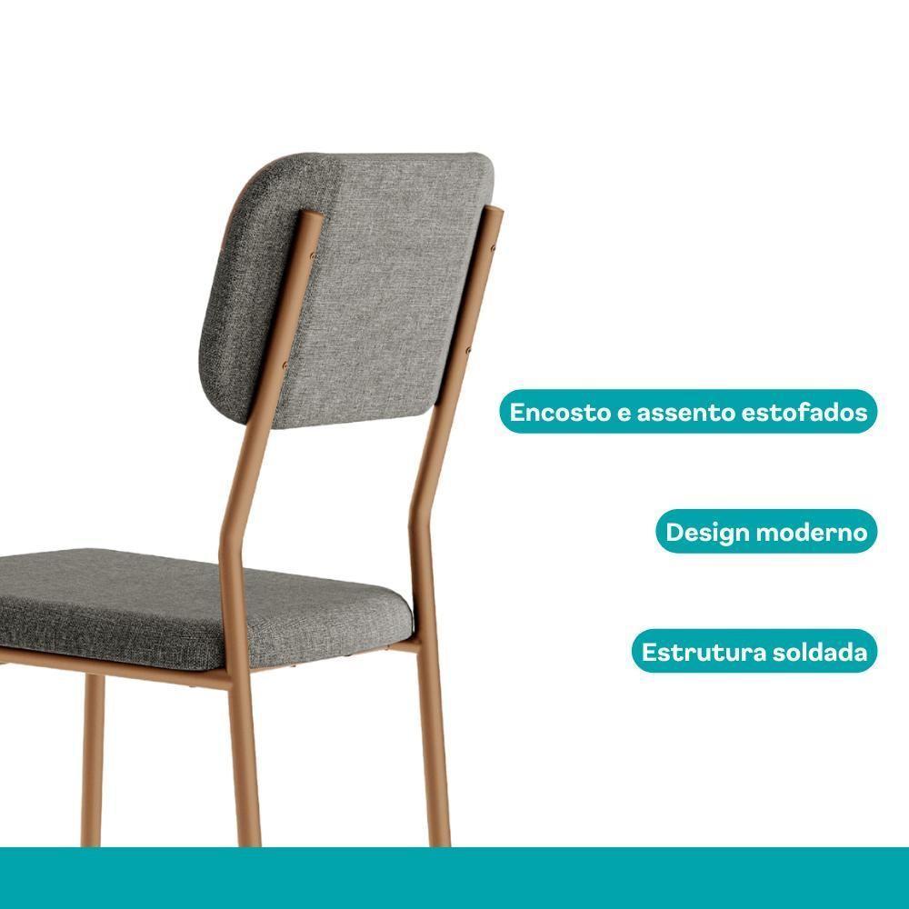 Conjunto Sala De Jantar 6 Cadeiras Sonare Carraro - 9