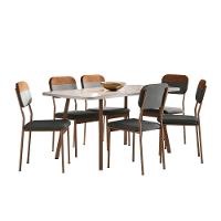 Conjunto Sala De Jantar 6 Cadeiras Sonare Carraro