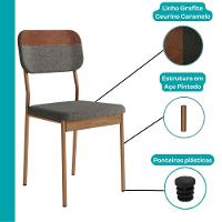 Conjunto Sala De Jantar 6 Cadeiras Sonare Carraro - 6