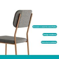Conjunto Sala De Jantar 6 Cadeiras Sonare Carraro - 9