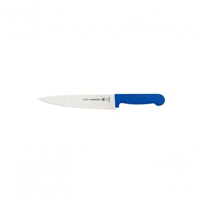 Faca Para Carne Tramontina Profissional Com Lâmina Em Aço Inox E Cabo De Polipropileno Azul 8"