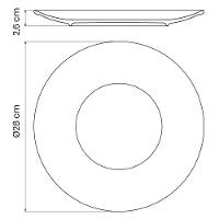 Conjunto De Pratos Rasos Tramontina Rústico Marrom Em Porcelana 28cm 6 Peças - 2
