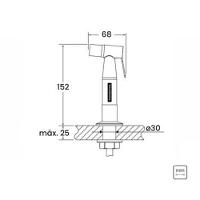 Ducha Manual Para Cozinha Tramontina Em Aço Inox Com Extensor - 3