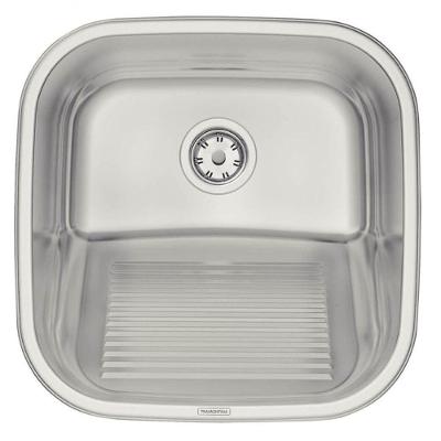 Tanque De Encaixe Tramontina Hera Compact 25 L Em Inox Polido 40x40cm
