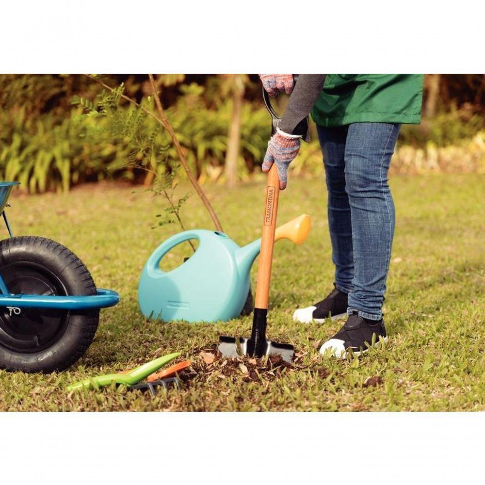 Vanga Quadrada Tramontina Em Aço Com Cabo De Madeira 71cm - 2