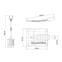 Vanga Quadrada Tramontina Em Aço Com Cabo De Madeira 71cm - 3