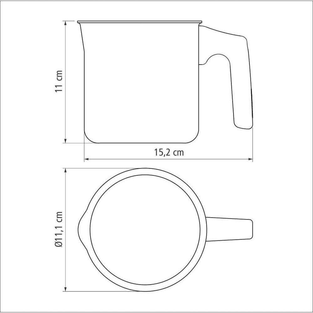 Fervedor Tramontina Paris 10cm Em Alumínio Com Revestimento Antiaderente Chumbo - 5