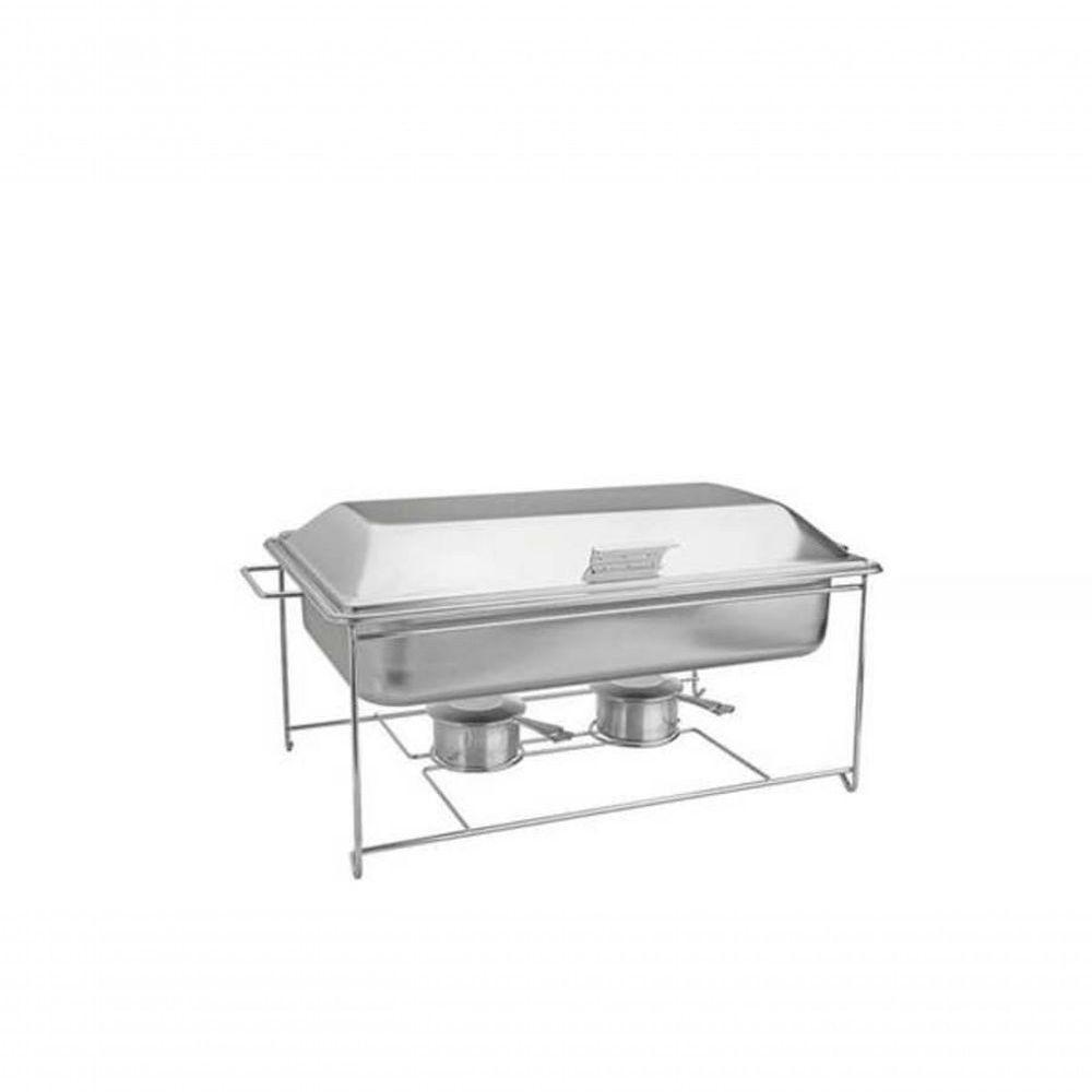 Rechaud Banho Maria Tramontina Em Aço Inox 9,06 L Com Fogareiro - 1