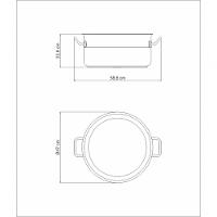 Caçarola Rasa Tramontina Professional Aço Inox Sem Tampa 45cm - 4