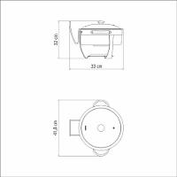 Rechaud Tramontina Redondo Em Inox Banho Maria Com Suporte Para Tampa 7 Litros - 2