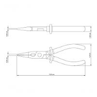 Alicate Bico Meia Cana Isolado Tramontina 6" 1000 V Master - 3