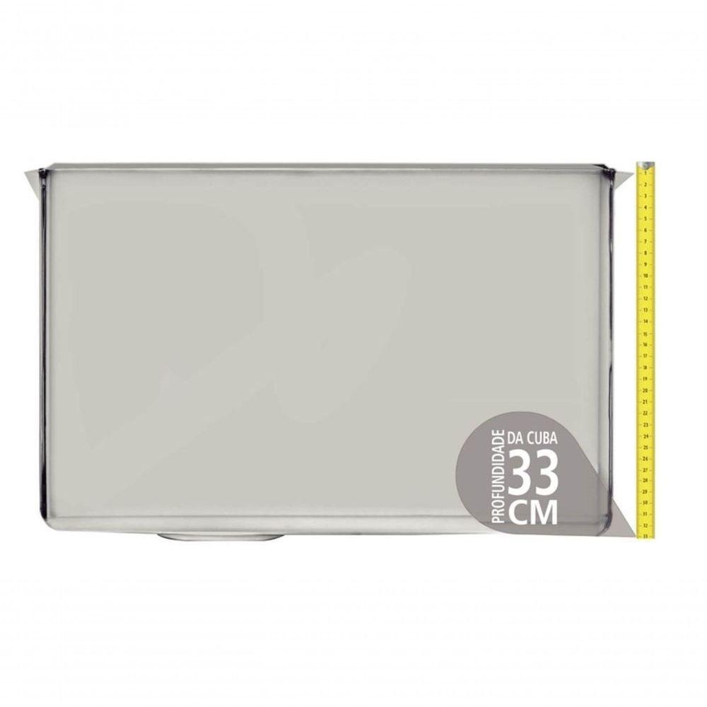 Tanque De Embutir Tramontina Jumbo Em Aço Inox 108 L 70x50cm - 5