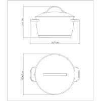 Caçarola Funda 24cm Tramontina Allegra Em Aço Inox