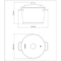 Caldeirão 24cm Tramontina Allegra Aço Inox Com Tampa De Vidro - 2
