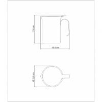 Jarra Tramontina Buena Para água Em Aço Inox Com Tampa 12cm 2,1 Litros