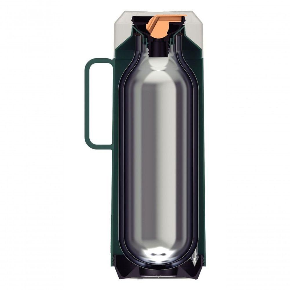 Garrafa Térmica Tramontina Exata Verde Com Ampola De Vidro 1 Litro - 4