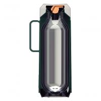 Garrafa Térmica Tramontina Exata Verde Com Ampola De Vidro 1 Litro