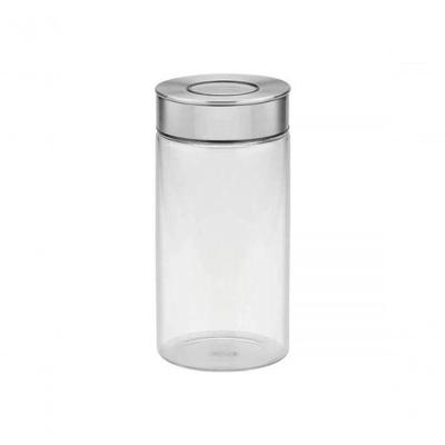 Pote De Vidro Tramontina Purezza Com Tampa De Aço Inox 10cm 1,4 Litros