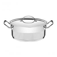Caçarola Rasa Tramontina Professional 24cm Em Aço Inox Com Detalhe Satinado - 1