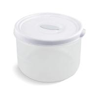 Pote Redondo 14cm De Altura Para Micro-ondas E Freezer Com Válvula 3l - Linha Wave Plasvale Branco - 1