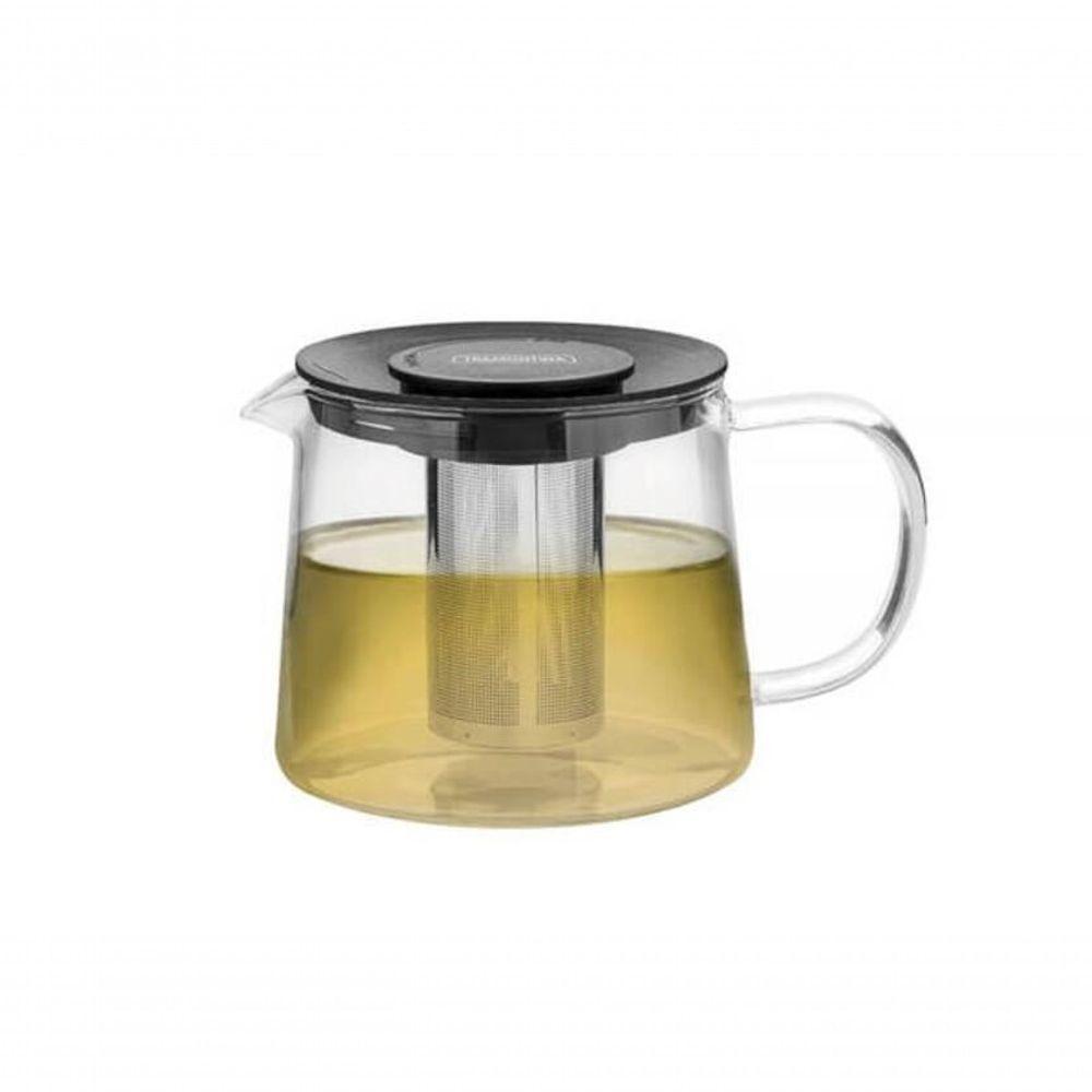 Bule Para Chá Em Vidro Tramontina Com Infusor De Inox 900ml - 3