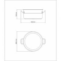 Caçarola Rasa Tramontina Professional Aço Inox Sem Tampa 40cm - 4
