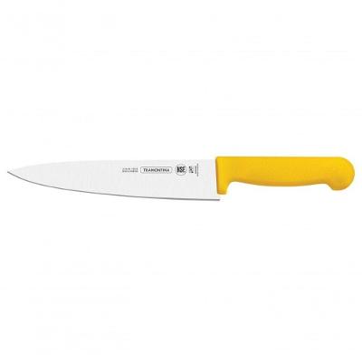 Faca Para Carne Tramontina Profissional Com Lâmina Em Aço Inox E Cabo De Polipropileno Amarelo 8"