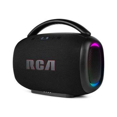 Caixa de Som Portátil RCA BT 120W Graves Potentes IPX5 Luzes LED RGB FR213