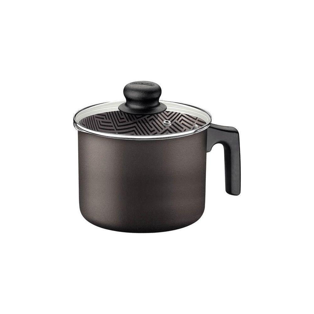 Fervedor Tramontina Paris 14cm Em Alumínio Com Revestimento Antiaderente Chumbo Com Tampa De Vidro - 1