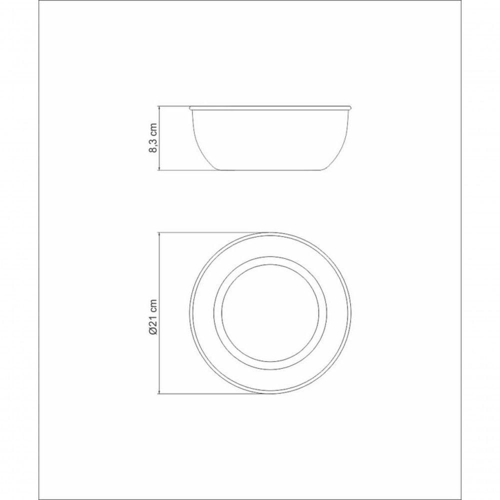 Pote Tramontina Freezinox Redondo Em Inox Com Acabamento Fosco Sem Tampa 2,2 Litros - 3