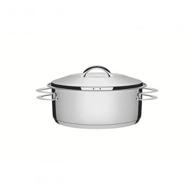 Caçarola Rasa Tramontina Solar 20cm Em Aço Inox