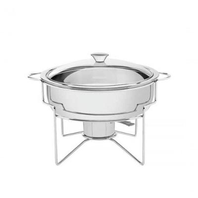 Rechaud Banho-maria Tramontina Em Aço Inox 4,3 Litros Com Fogareiro