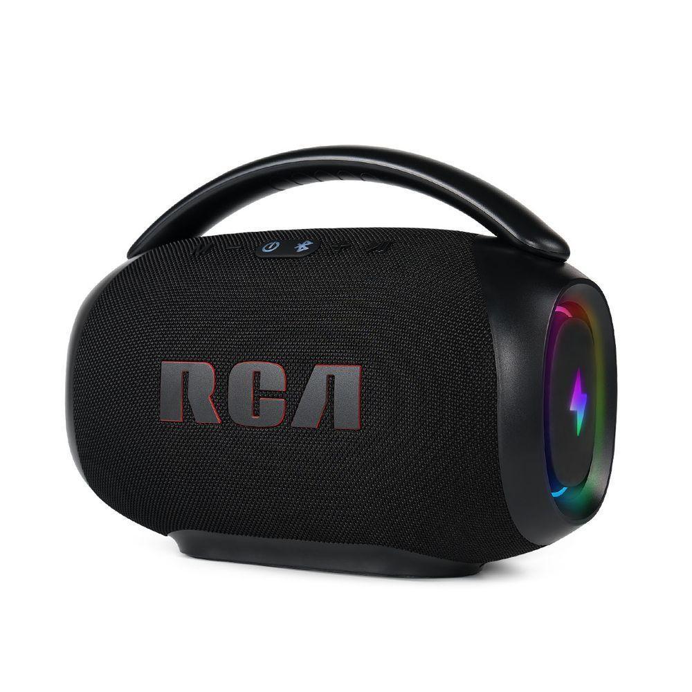 Caixa de Som Portátil RCA Bluetooth 90W IPX5 Luzes LED RGB Potente FR213 Mini - 1