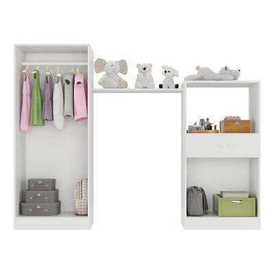 Guarda Roupa 4 Portas E 1 Gaveta Merengue Branco