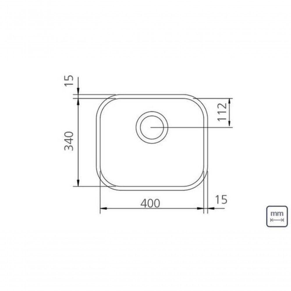 Cuba De Embutir Tramontina Lavínia 40 Bl Em Inox Alto Brilho Sem Escape 40x34cm - 3