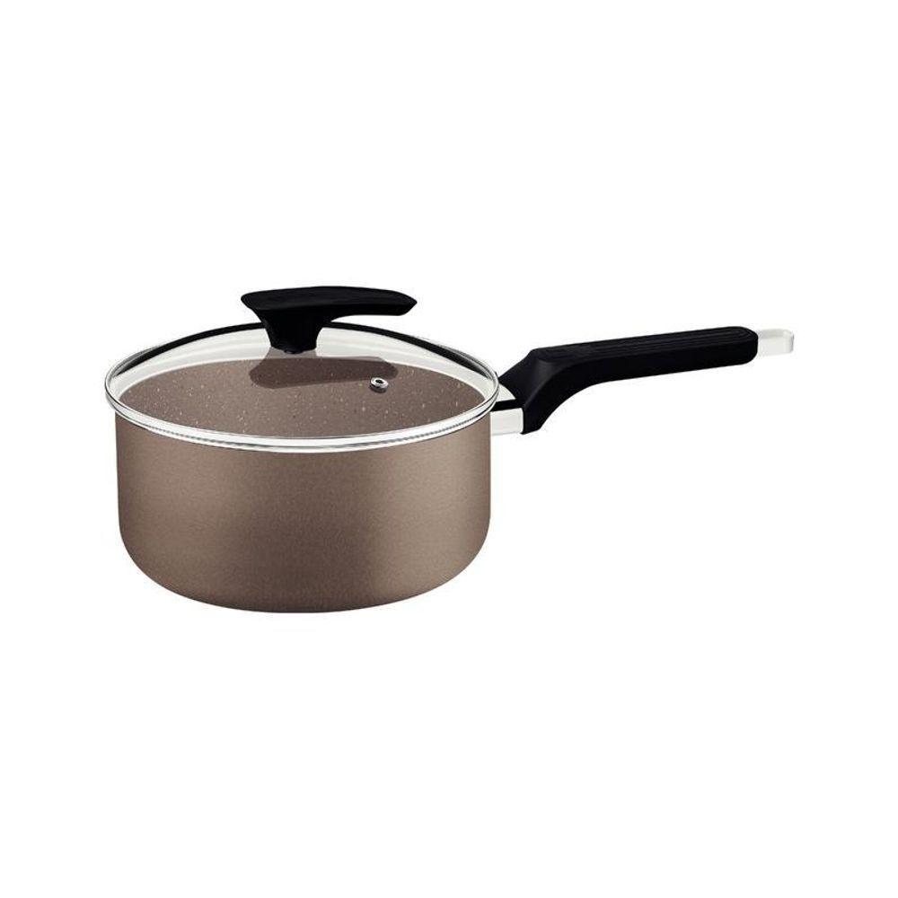 Panela Tramontina Milazzo Alumínio 16cm Com Revestimento Antiaderente Starflon Max Amêndoa - 1