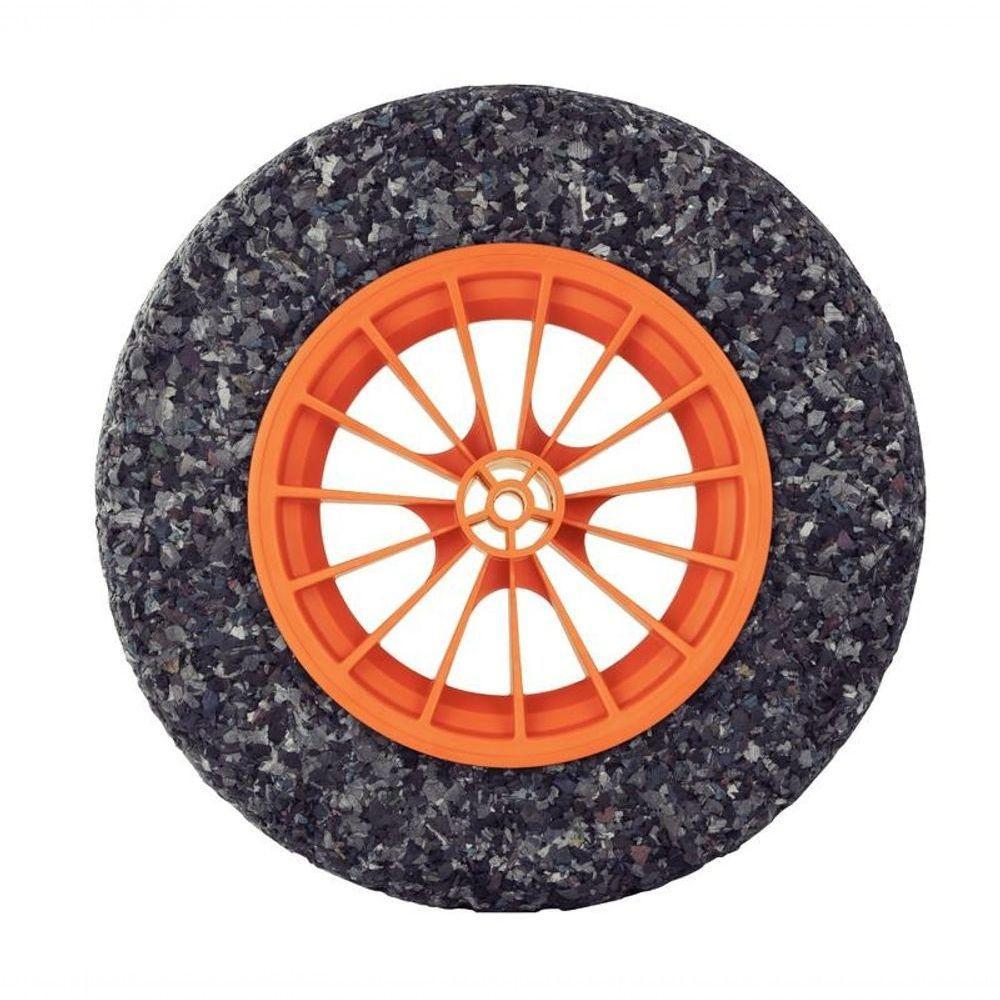 Pneu Maciço Tramontina Em Borracha Macia Com Roda E Bucha Plástica Para Carrinho De Mão - 2